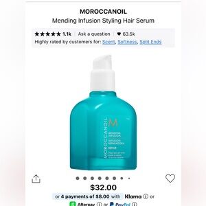 MOROCCANOIL
Mending Infusion Styling Hair Serum